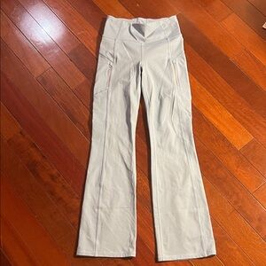 Athleta Rainier Boot Cut Fleece Lined Light Blue Yoga Pants XS